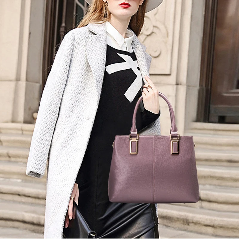 Women Shoulder Bag Top Handle Bags Genuine Leather  Messenger Crossbody Bags Ladies Totes Female Luxury Handbags Bolsa Feminina