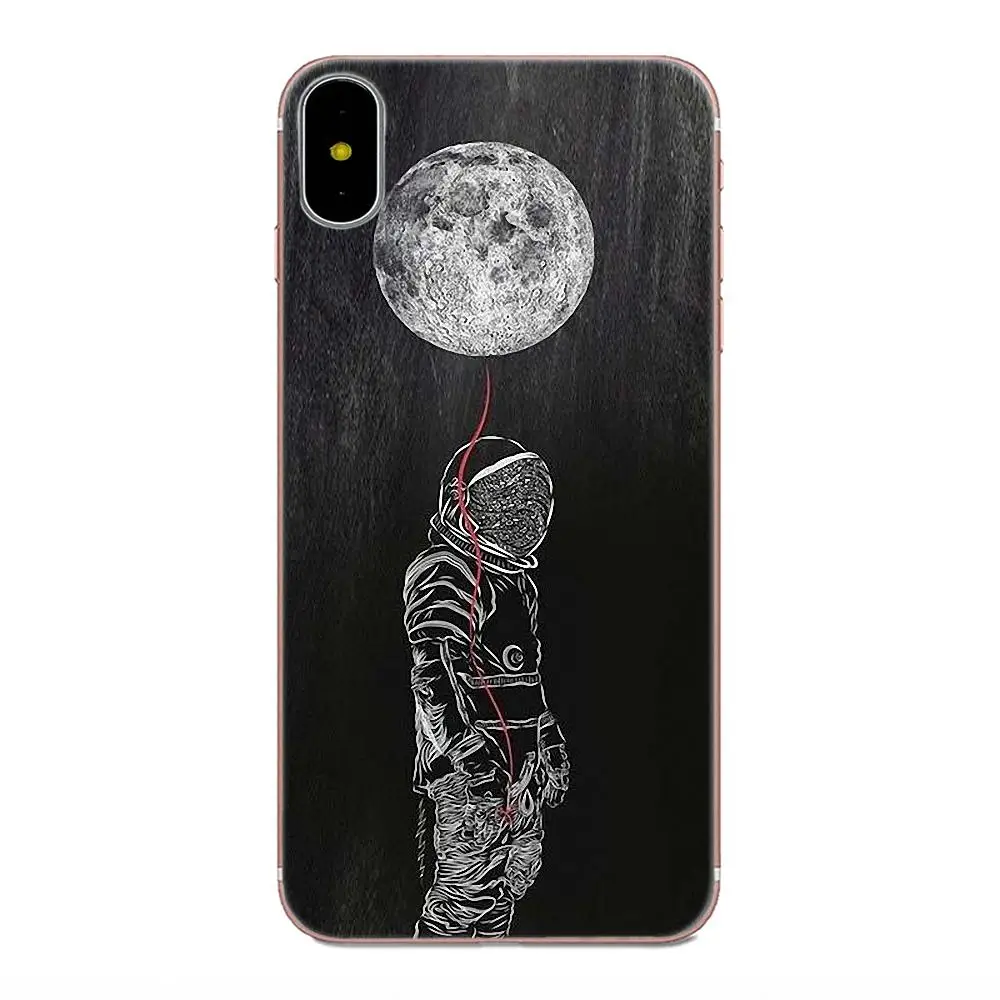 Астронавта Moon мягкий резиновый чехол для мобильного телефона LG Nexus 5 5X V10 V20 V30 V40 2017