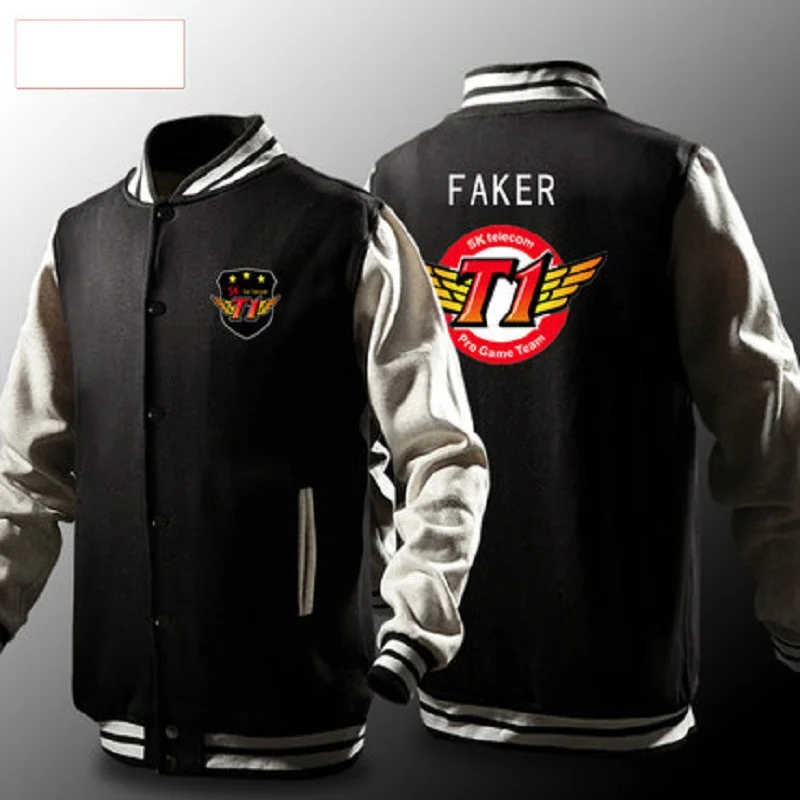 Мужская куртка с капюшоном faker Skt флисовая толстовка рисунком арахиса волка Bang