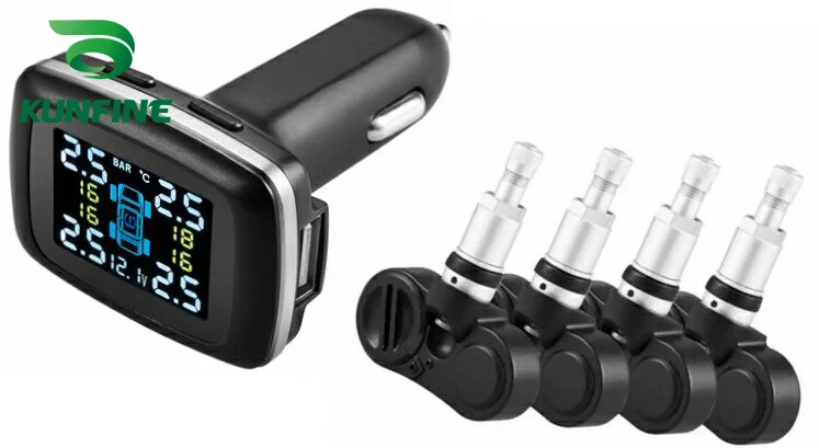 Умная Автомобильная TPMS система контроля давления в шинах прикуриватель цифровой