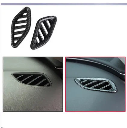 

Carbon friber Car Air Conditioner Outlet Frame Decorative Strip For Audi A6 C7 2012-17 ABS Air Outlet Cover Trim
