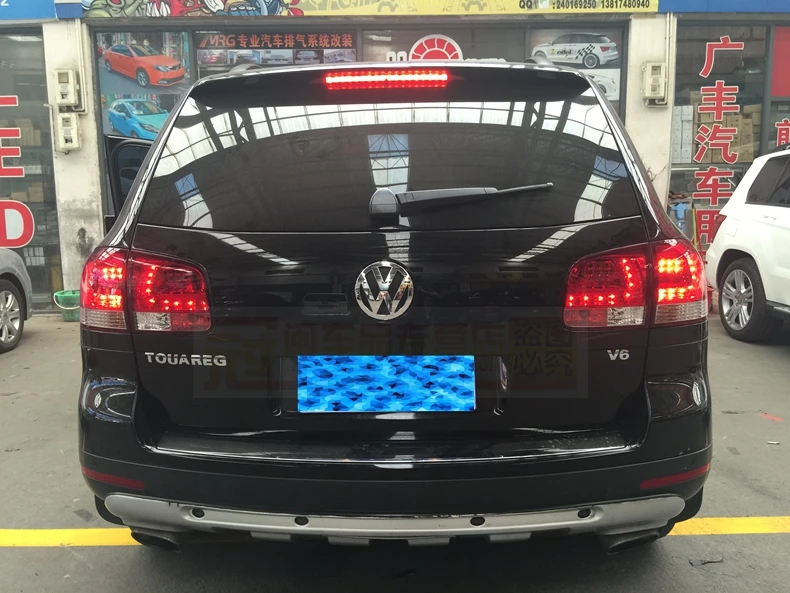 Автомобильный Стильный чехол для задней фары для Volkswagen VW Touareg 2003-2010 задний светильник s светодиодный задний светильник s