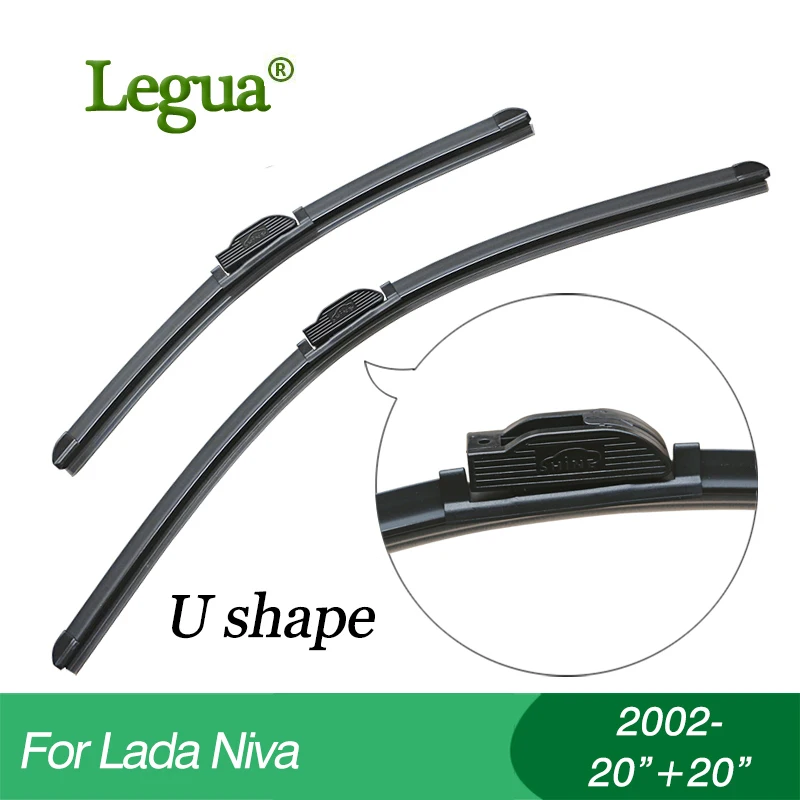 

Legua car Windscreen Windshield Wipers blades for Lada Niva(2002-),20"+20",,Boneless Soft Wiper Refill, windshield, wiper rubber