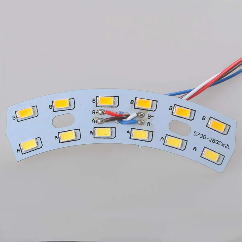 5730 SMD двойной цвет светодиодный источник света 3 W + M10 83 мм веером теплый белый и