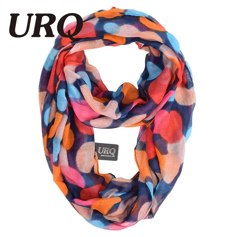 Шарф Infinity Scarfs V8A9567 женский зимний теплый в горошек|scarf ring|scarf viscosescarf check |