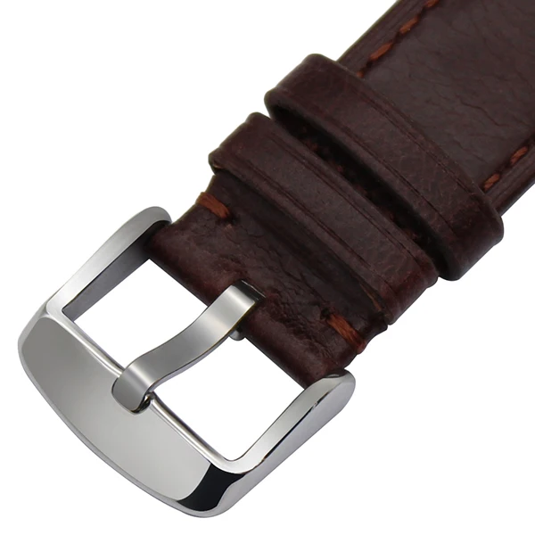 Ремешок для часов из натуральной кожи для Garmin Vivoactive 3 Ticwatch 2/E samsung gear Sport Quick Release Watch Band стальной ремешок с застежкой