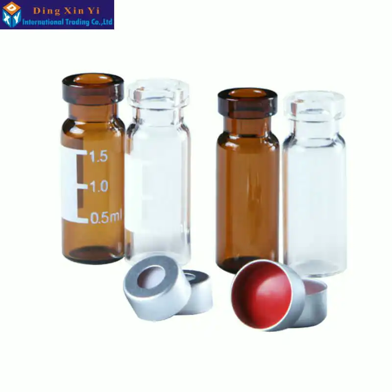 100/lot 1.5/2ml HPLC Transparent Bayonet chromatographic bottle No Graduated autosampler headspace vials Suitable for Agilent | Канцтовары