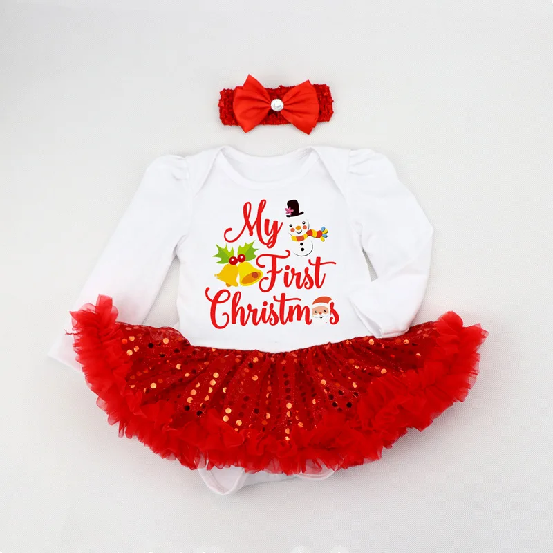 My First Christmas/Детские костюмы-комбинезоны; платье с суперменом и Бэтменом; одежда для малышей; комбинезон; Одежда для новорожденных девочек; Одежда для младенцев