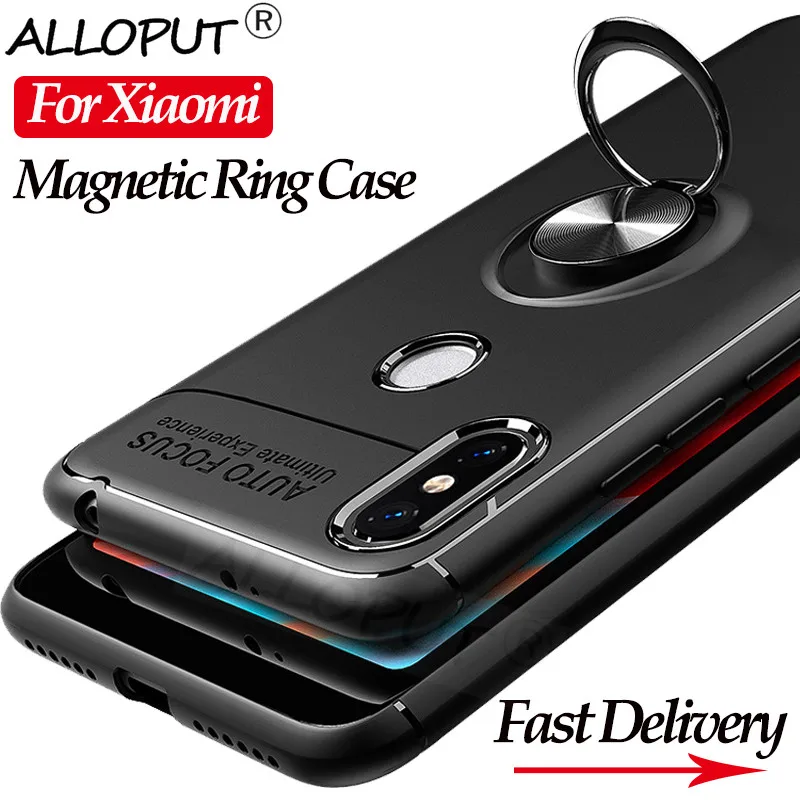 2019 ALLOPUT роскошный чехол с кольцом на Redmi 7 7A Note Pro Case ударопрочный Магнитная