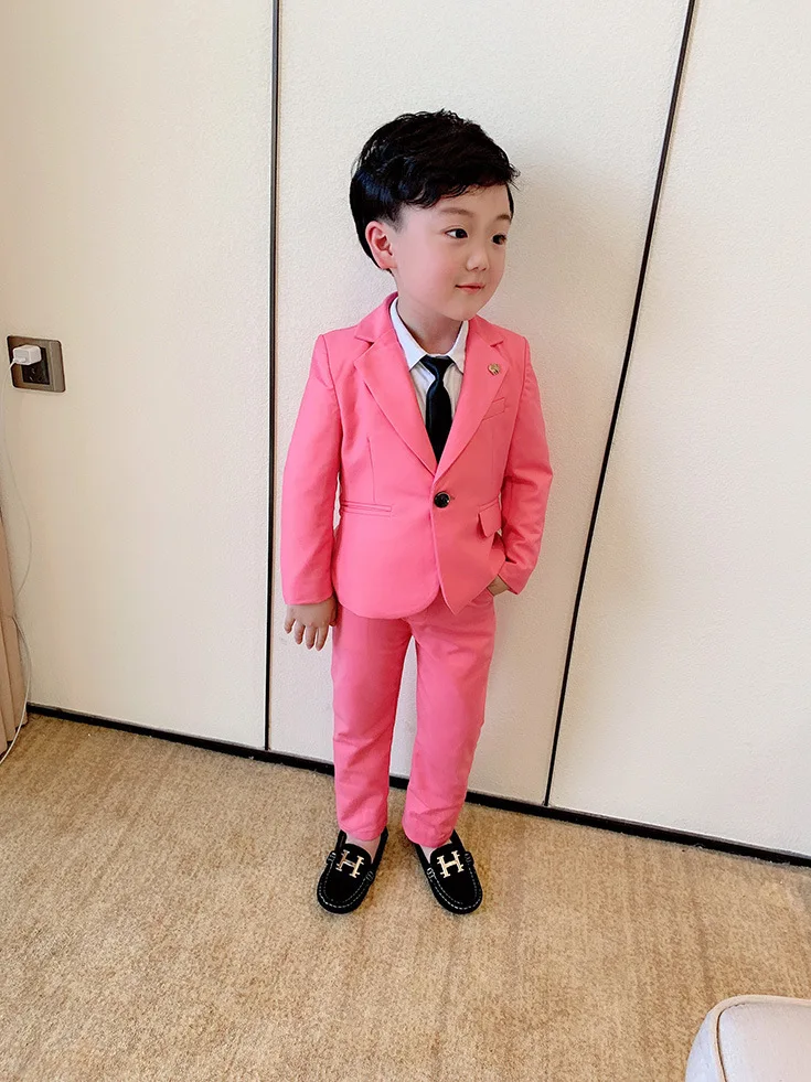 blazer and pant 2pcs Г. Костюмы джентльмена на свадьбу для мальчиков, детский подарок на день рождения, костюм с платьем для мальчиков блейзер+ брюки, комплекты одежды из 2 предметов Детский костюм - Цвет: blazer and pant 2pcs