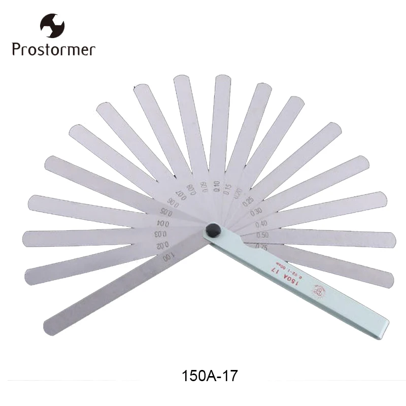 Prostormer 17 лезвия Толщина Gap Метрическая наполнитель 0 02 до 1 мм датчик измерения