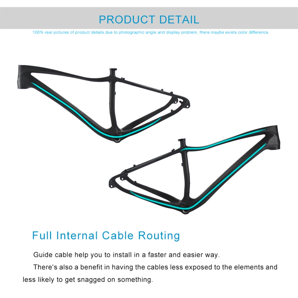 Карбоновая рама для снежного велосипеда 26er 17 5 &quotUD Matt BSA Mtb карбоновая