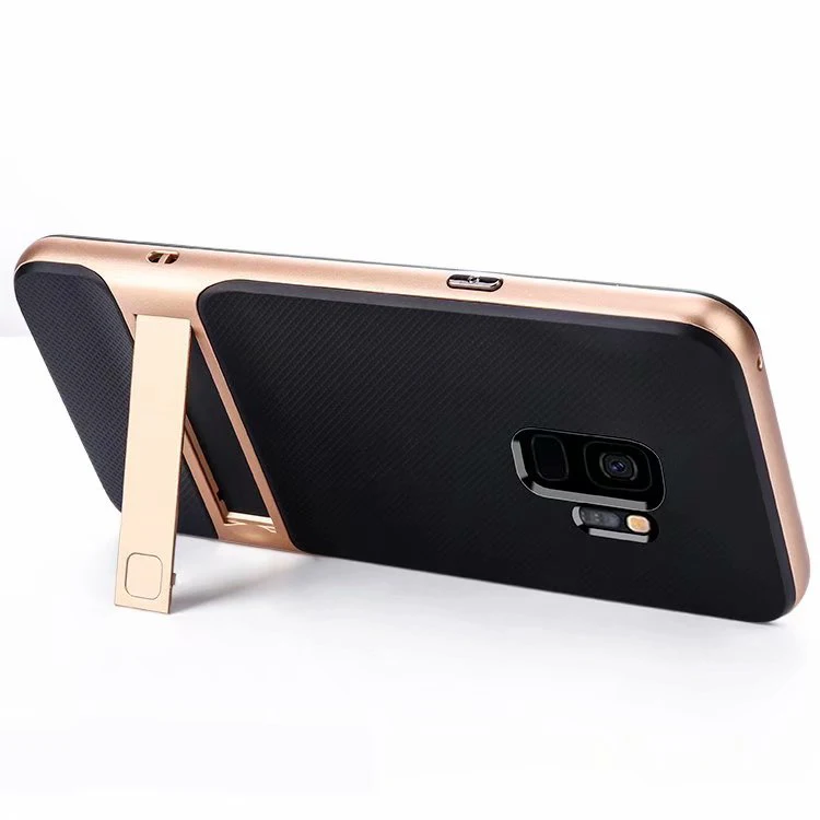Золотой Чехол CAPSSICUM kickstand для samsung Galaxy S9 S9 Plus Чехлы PC силиконовые гибкие тонкие Чехлы S9 S9Plus - Цвет: Золотой