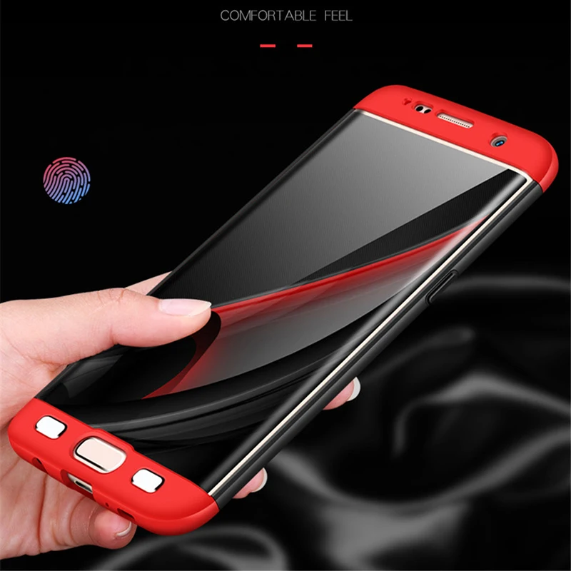 YOJOCK 360 полностью Защитные чехлы для телефонов Samsung Galaxy S7 чехол Edge тонкий матовый