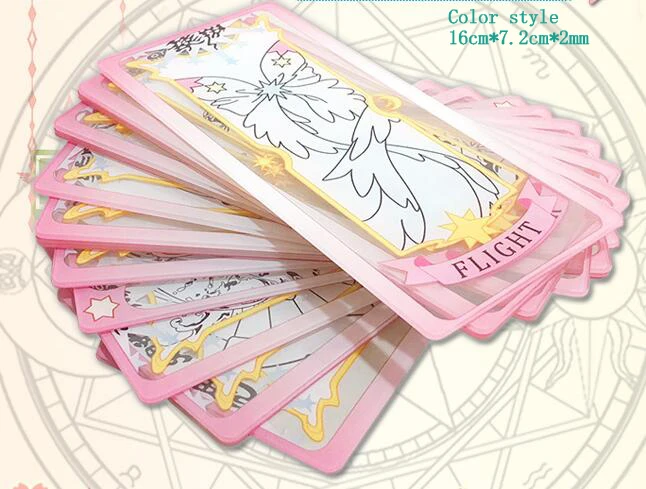 Косплей японского аниме карты Captor Sakura KINOMOTO SAKURA прозрачные Аксессуары для