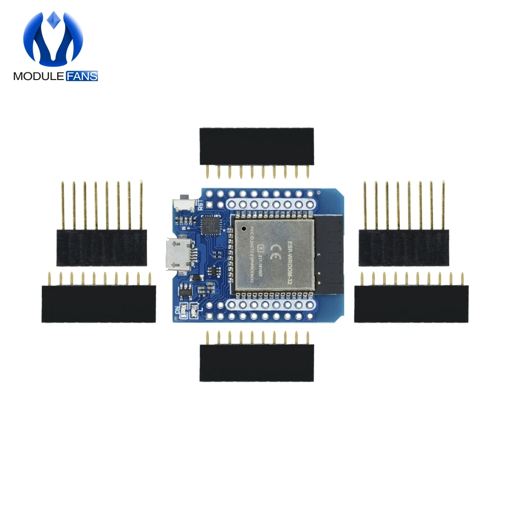 Для Wemos Mini D1 ESP8266 ESP32 ESP-32S wifi Bluetooth CP2104 модуль макетной платы для Arduino с контактами