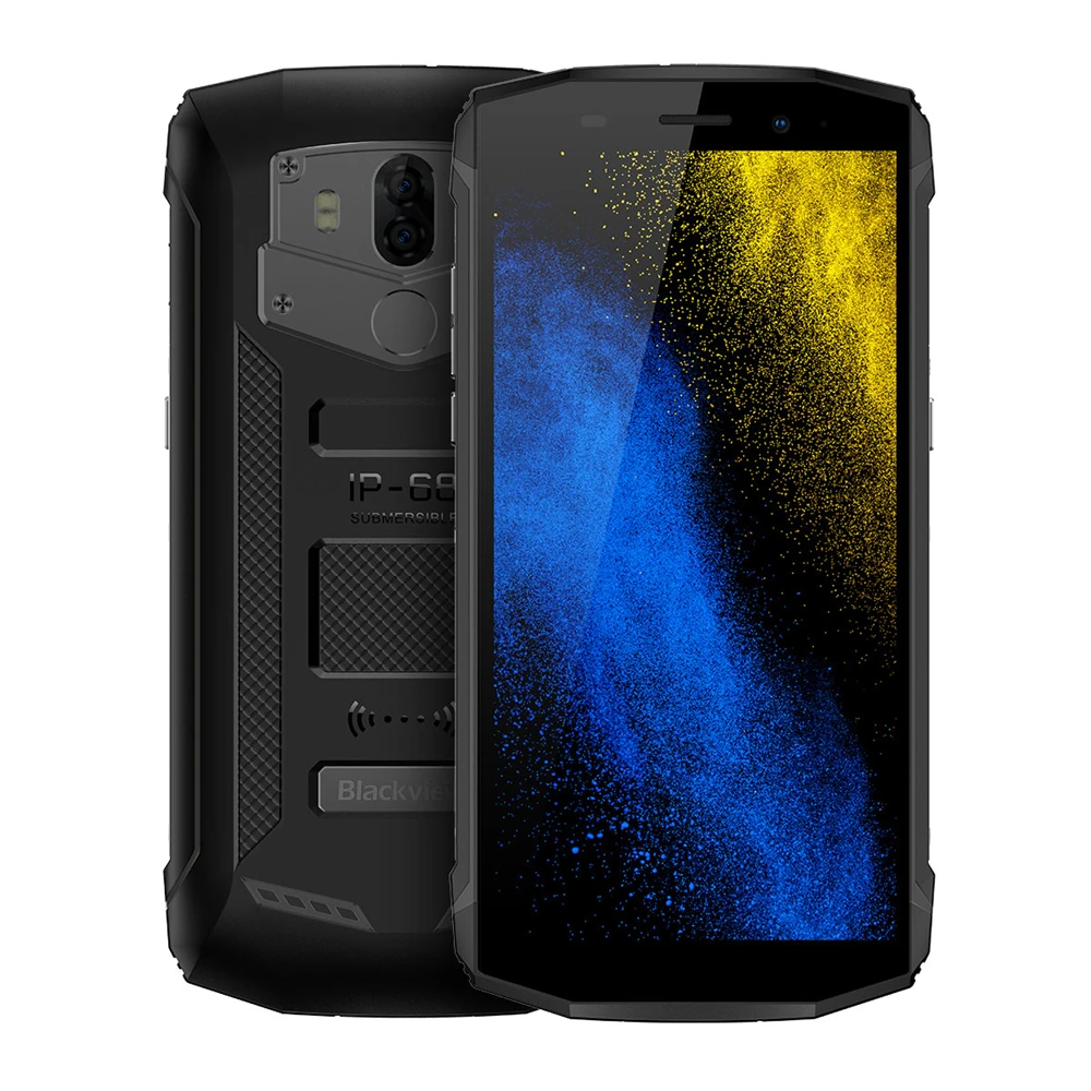 Blackview BV5800 Pro IP68 водонепроницаемый смартфон с беспроводной зарядкой NFC четырехъядерный 5580 мАч 5," 18:9 HD+ 8,1 Мп Android сотовый телефон