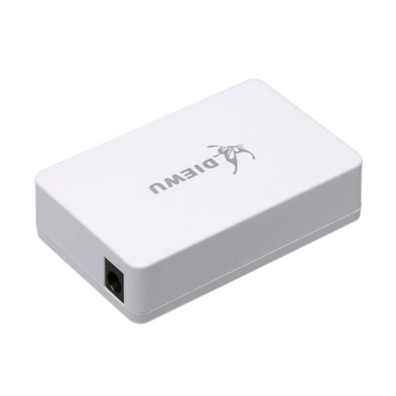 DIEWU 5 Порты Fast Ethernet RJ45 10/100 Мбит сетевой коммутатор хаб настольное, ноутбук, Портативный путешествия моноканальный центр Мощность по кругу проложен микро