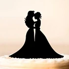 Топпер для свадебного торта Лесбийский, сексуальный Топпер г-н и г-жа, силуэт для торта, украшение для свадебного торта невесты и невесты