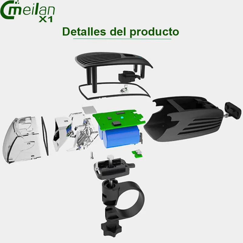 Meilan X1 Портативный огни фонарик свет велосипед светодиодный передний и Cmeilan X6