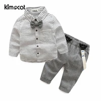 kimocat spring autumn long sleeve baby boy clothes cute baby boy suit cartoon printed cotton infant newborn baby clothing set