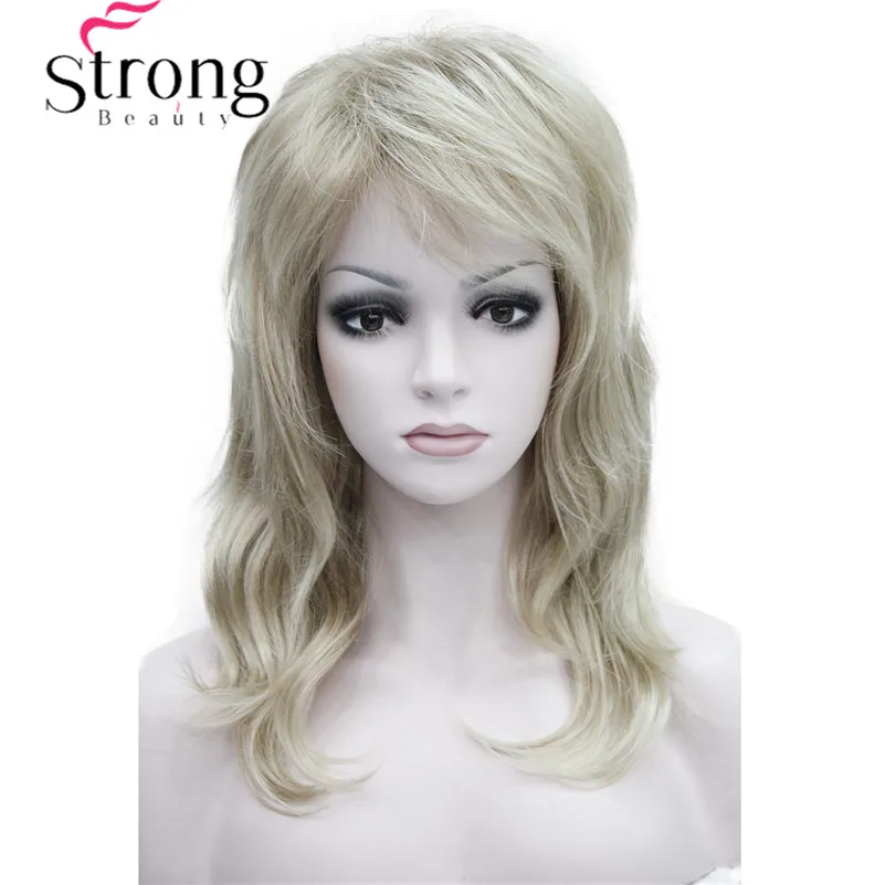 StrongBeauty Длинный Мягкий Лохматый слоистый цвет красного вина Омбре Классический колпачок полный синтетический парик женские парики
