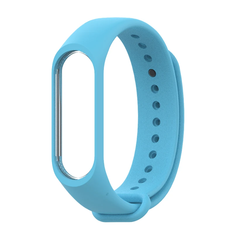 Синий Для mi Band 4 3 браслет спортивный ремешок часы силиконовый ремешок для xiaomi mi band 3 4 аксессуары браслет mi band 4 3 ремешок - Цвет: Синий