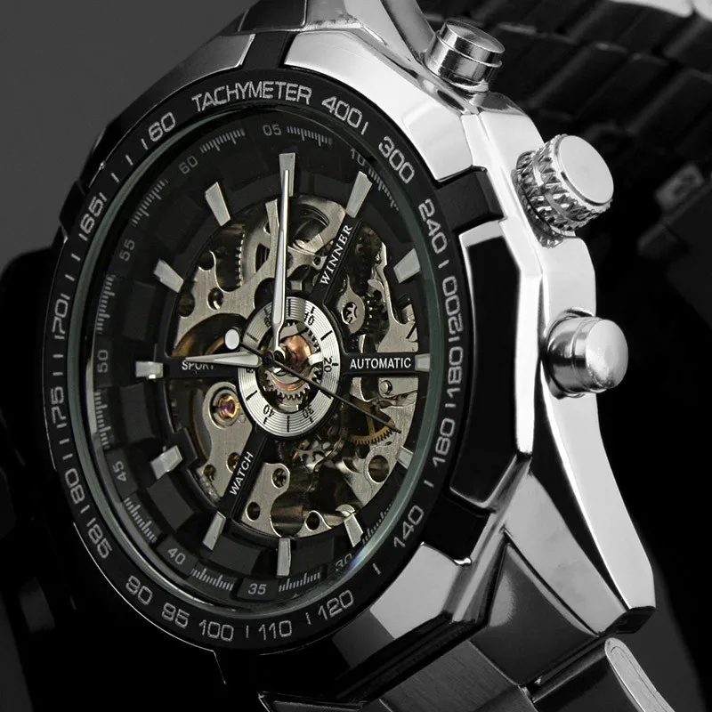 

Fashio Top Brand Winner Mens Watches Luxury Skeleton Clock Man Classic Sport Watch Gift Automatic Mechanical Relogio Masculino