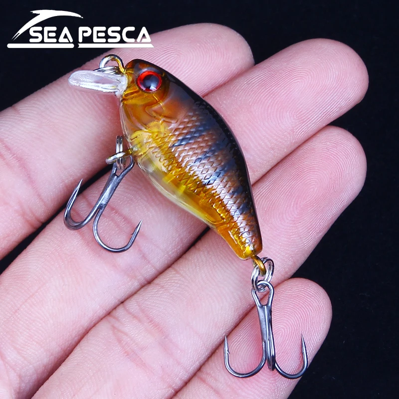 Блесна seapesca искусственные рыболовные приманки воблер Crankbait 4 2 г см тройные Крючки