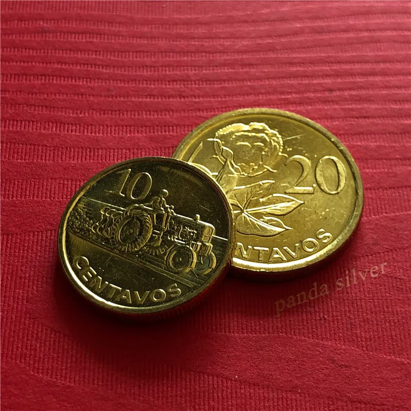 Мозамбикский набор 2 шт. (10 + 20 центавос) 2006 оригинальные монеты UNC KM #134 135