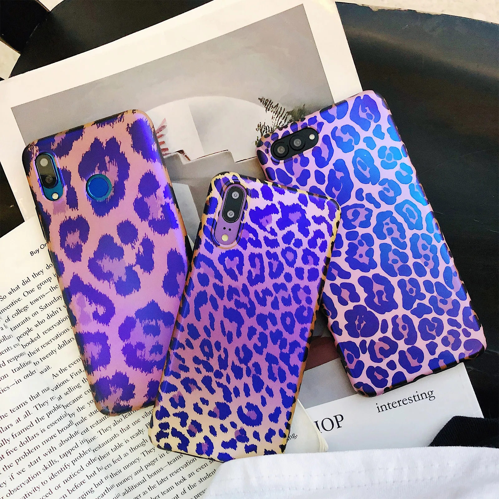 Для huawei P30 Pro P20 Lite Mate20 антидетонационных ретро матовый Blu-Ray окрашенные Leopard Мягкая