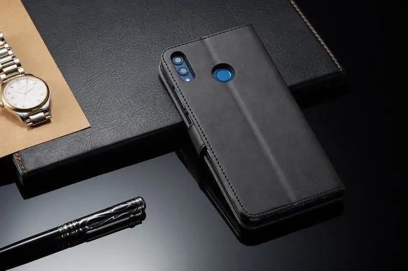 Чехол s для huawei Y9, чехол с магнитной застежкой, роскошный винтажный простой чехол с подставкой, кожаный чехол для телефона huawei Y 9, чехол