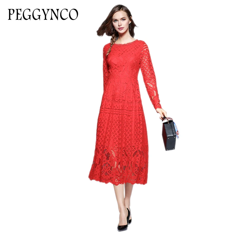 PEGGYNCO 2017 сезон: весна–лето платье Красный черный Белый Цвет Элегантные пикантные