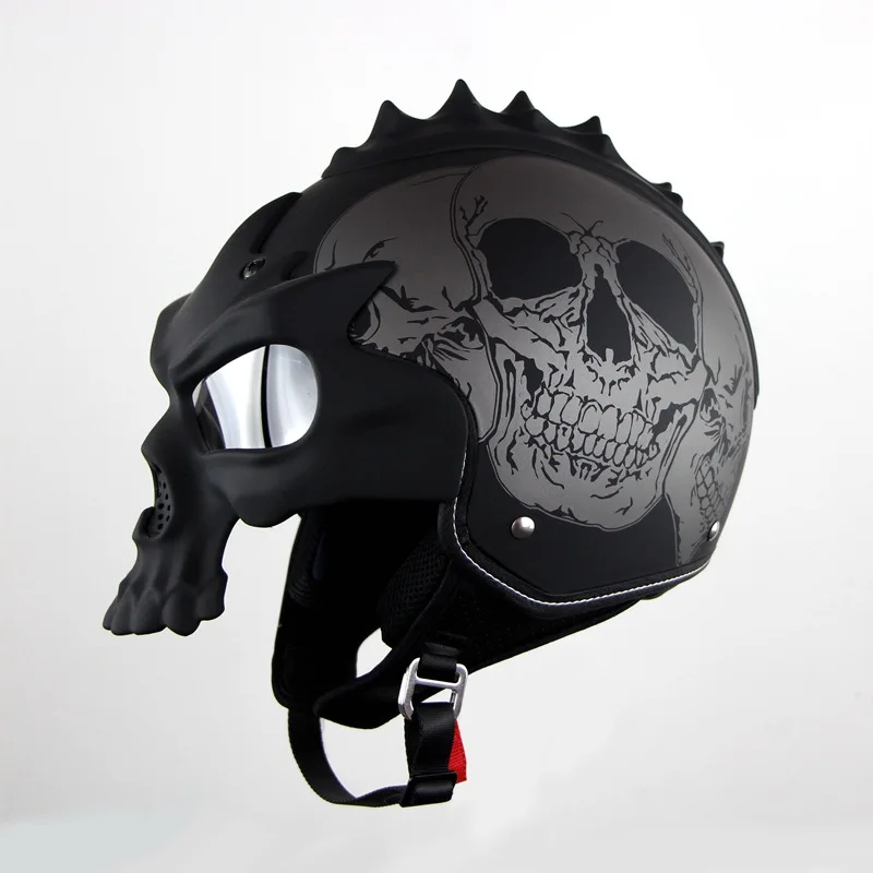 7 Шлем для мотокросса Soman Skull, маска для мотокросса, шлем для мотогонок, открытый шлем+ Бесплатные ПЕРЧАТКИ PROBIKER - Цвет: 7