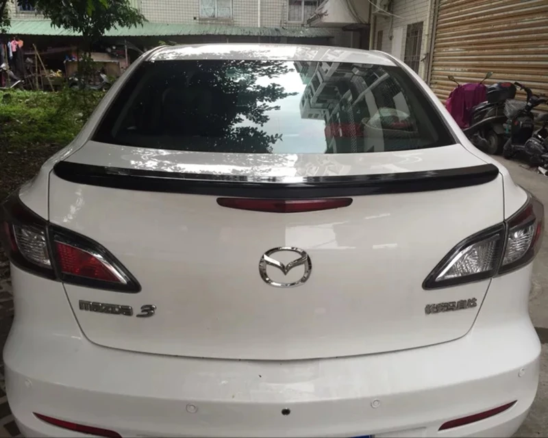 Для MAZDA 3 спойлер 2006-2013 для Высокое качество абс материал заднее крыло автомобиля