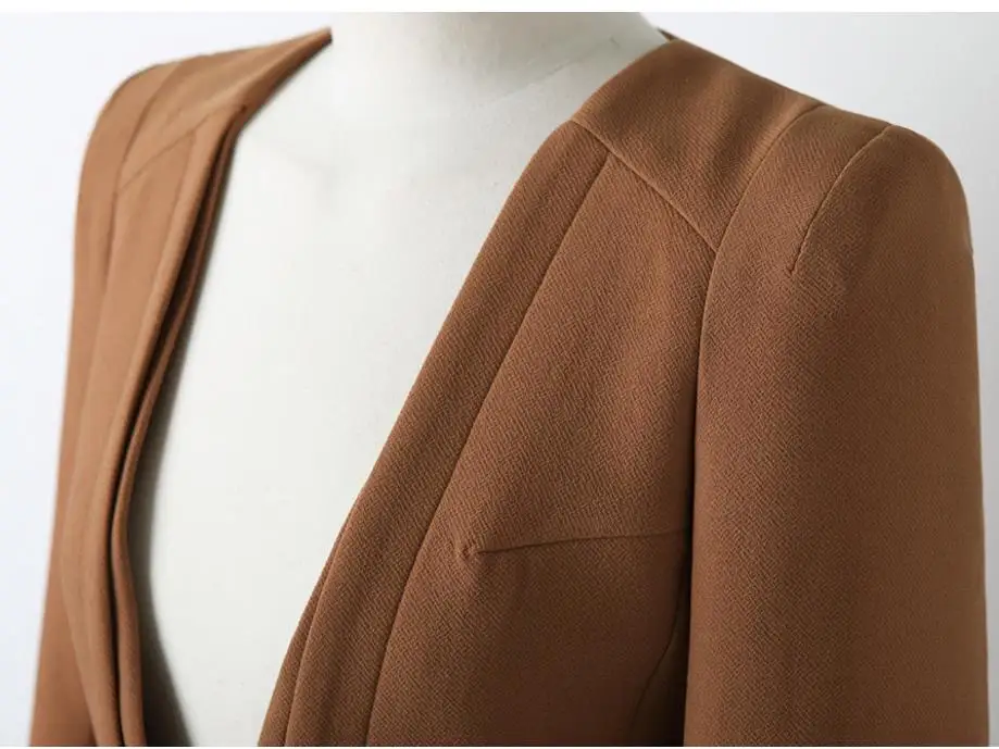 2020 autumn fashion Blazer Women Long Sleeve double breasted Suit Jacket Office Ladies small suit plus size 2XL | Женская одежда