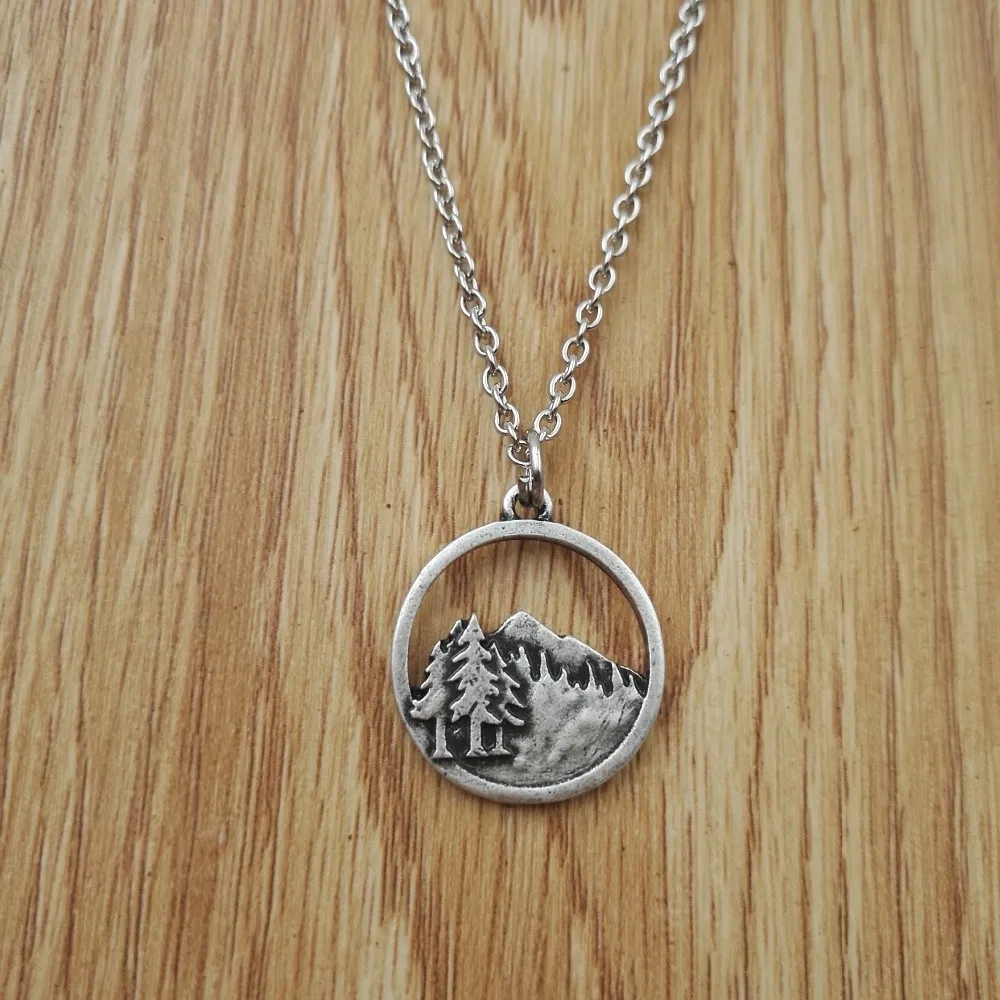 10 шт. ожерелья и подвески античное посеребренное ожерелье с подвеской в виде