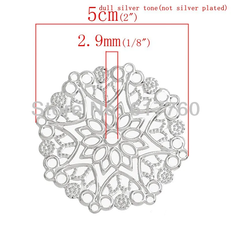 Розетка для украшений в виде цветка 5x4 8 см J0040|connector macbook|connector plateconnector charm |