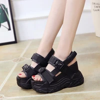 cootelili summer shoes women gladiator sandals platforms woman causal wedge shoes open toe black white high heels