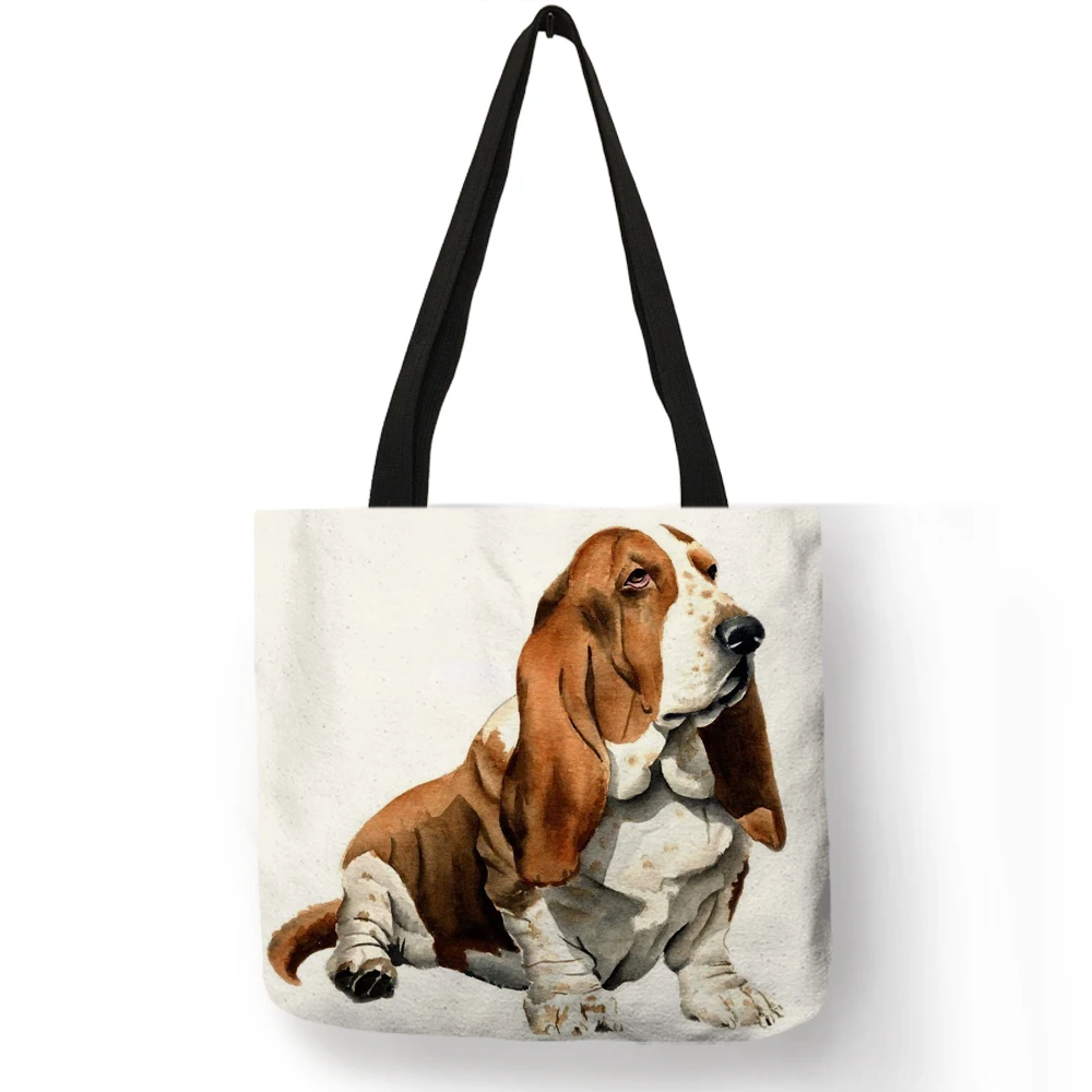 Индивидуальная Экологически чистая многоразовая сумка для покупок Terrier Dog Art