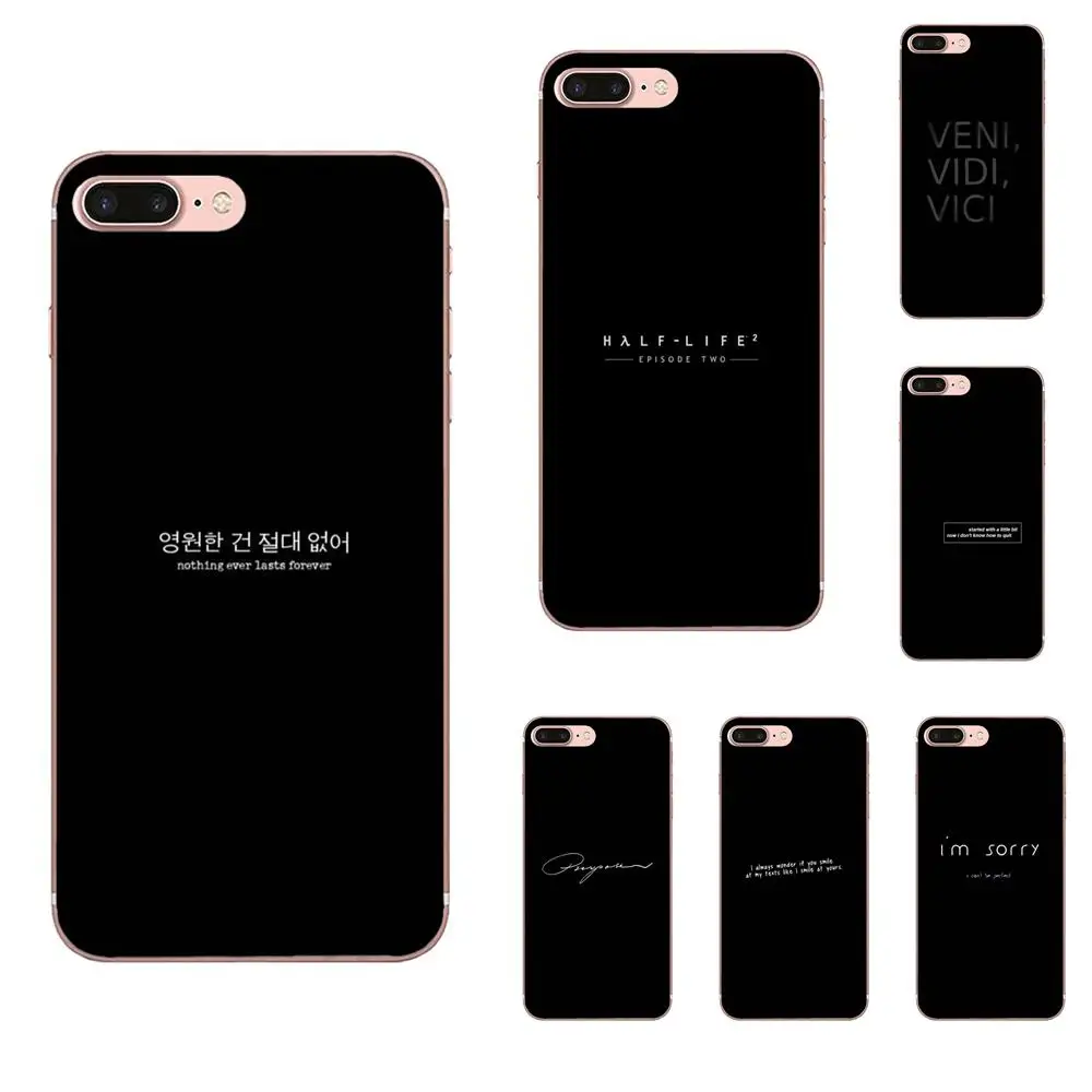 Мягкий модный Чехол для мобильного телефона Apple iPhone 4 4S 5 5C 5S SE 6 6S 7 8 Plus X XS Max XR черный