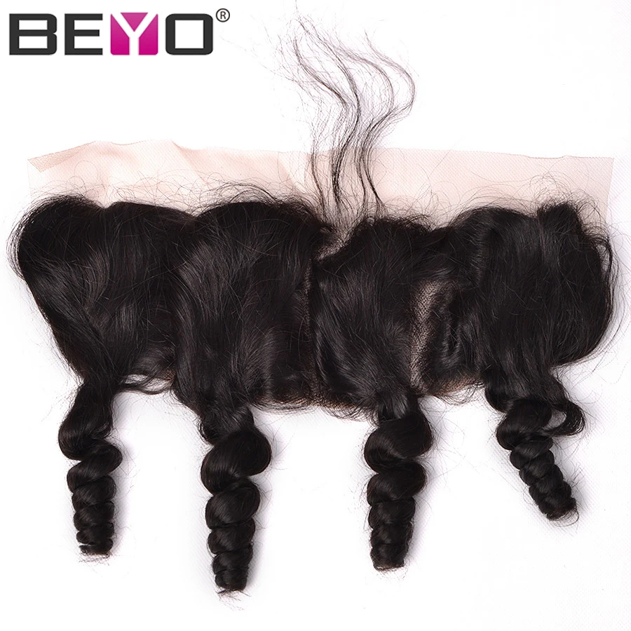 Свободные волнистые фронтальные бразильские волосы с закрытием уха до Кружева