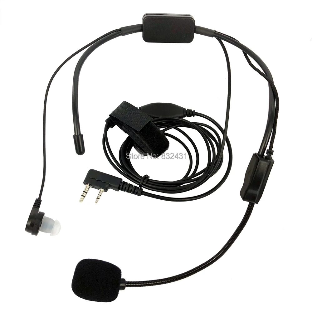 Задняя гарнитура с микрофоном для Kenwood BAOFENG тактические наушники Walkie Talkie Field