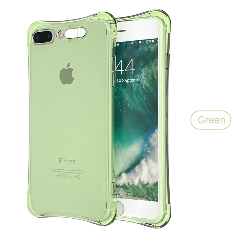 Sexy Kisscase Sexy светящиеся Smart LED Вспышка чехол для iPhone 5 5S SE 6 6S 7 8 анти стук жесткий Пластик чехол телефона для 6 6S 7 8 Plus Coque LED чехол на айфон 5s 5 SE чехол на айфон 6s 6 Plus 7 8 Plus - Цвет: Green