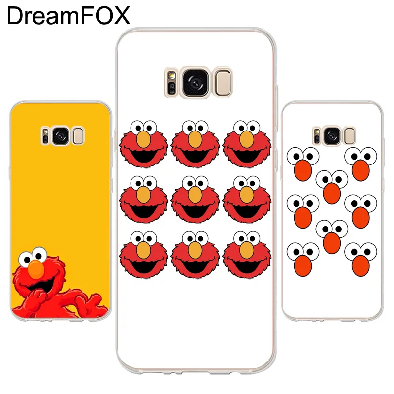 DREAMFOX K078 Elmo Стильный Мягкий ТПУ силиконовый чехол для samsung Galaxy Note S 6 7 8 9 Edge Plus Grand Prime