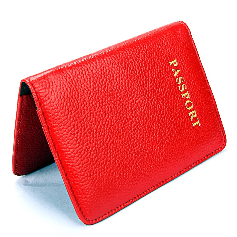 Обложка для паспорта из натуральной кожи мужчин и женщин|Принадлежности