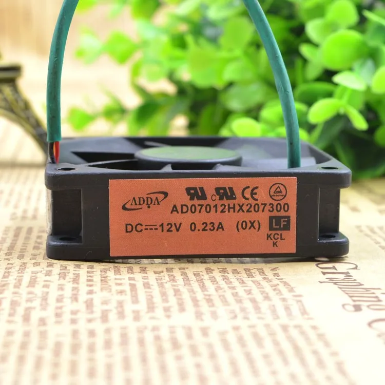 Original ADDA AD07012HX207300 7020 7CM DC 12V 0.23A 3-Lines projector Cooling fan | Fans &amp