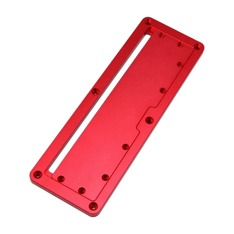Electric Circular Saw Flip Cover Plate Flip-Floor Table Special Cover Plate Adjustable Aluminium Insert Plate for Table Saw