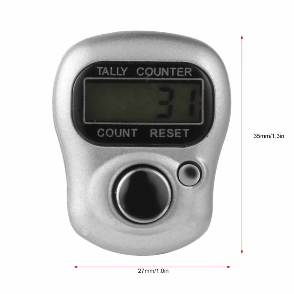 Фото 1 pcs Mini Digit LCD Electronic Digital Manual electronic counter FingerRing Tally Counter Инструменты 1 pcs Mini Digit LCD Electronic Digital Manual electronic counter FingerRing Tally Counter Инструменты