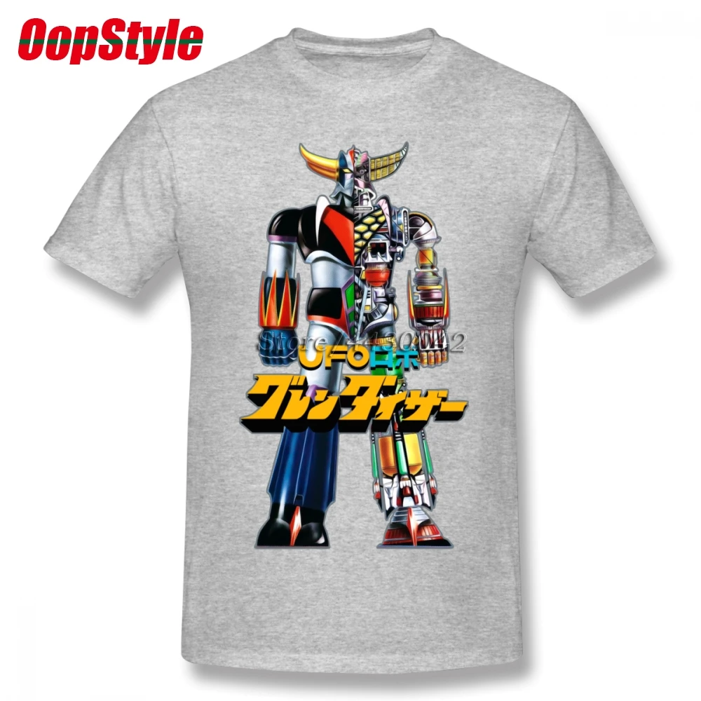Мужская футболка с коротким рукавом Mazinger Z UFO Robot Grendizer хлопковая Футболка